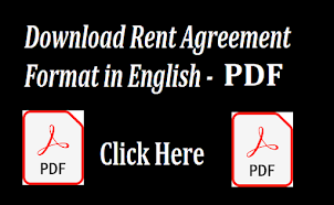Rent Agreement Format in English PDF