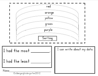 Golden Gang Kindergarten: Free Skittles Rainbow Math Activity