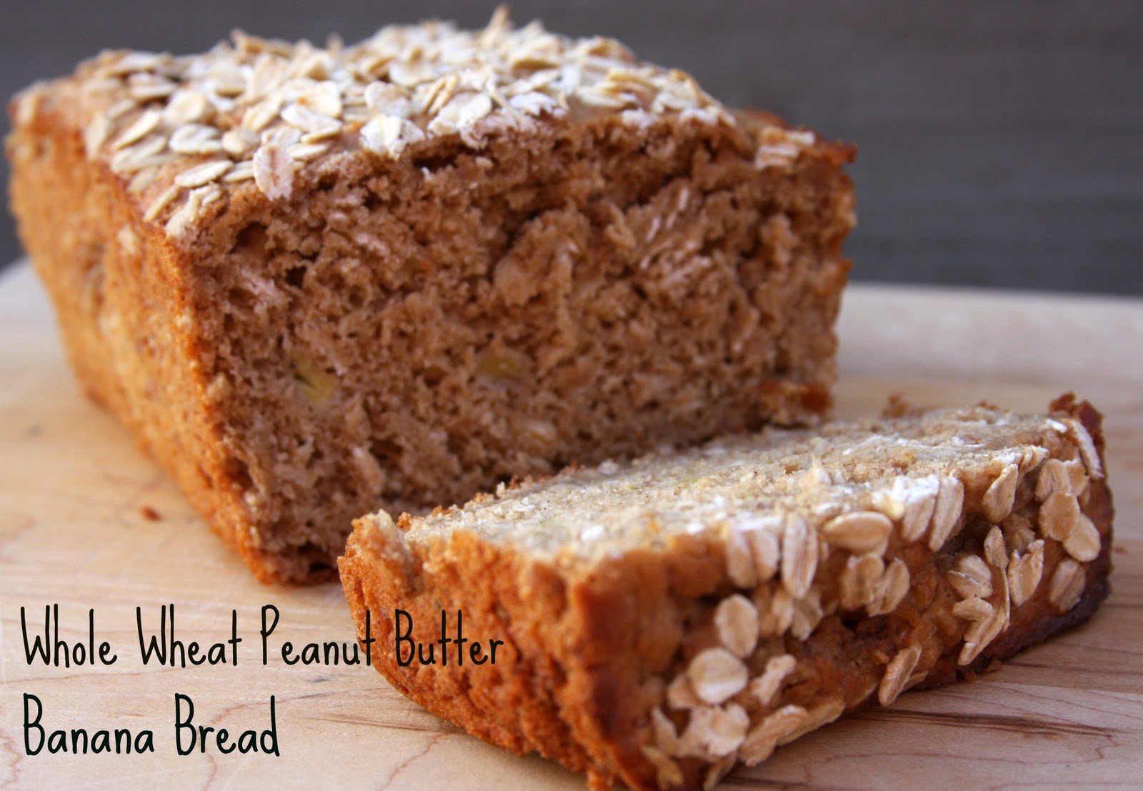 Me and My Pink Mixer Whole Wheat Peanut Butter Banana Bread