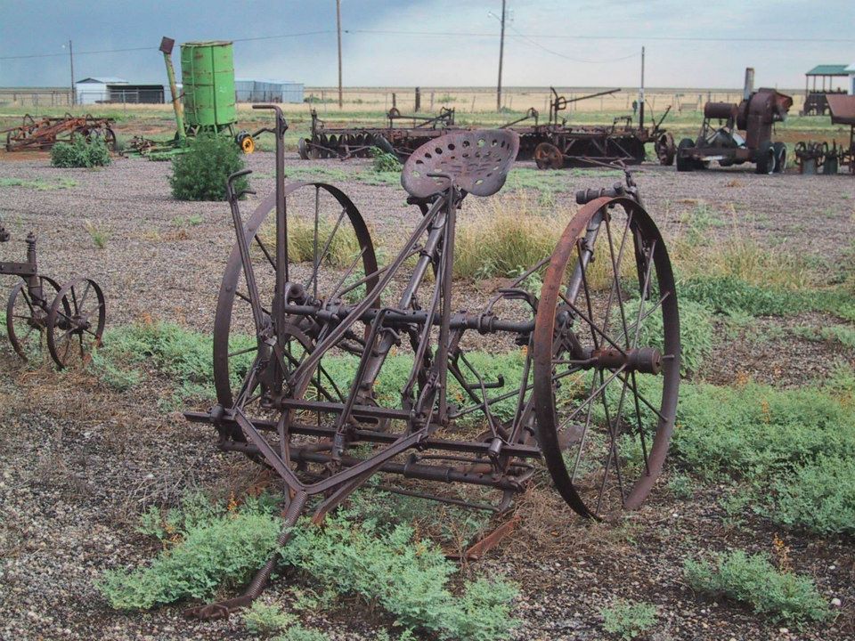 Yard Art: Beautiful Old Farm Equipment