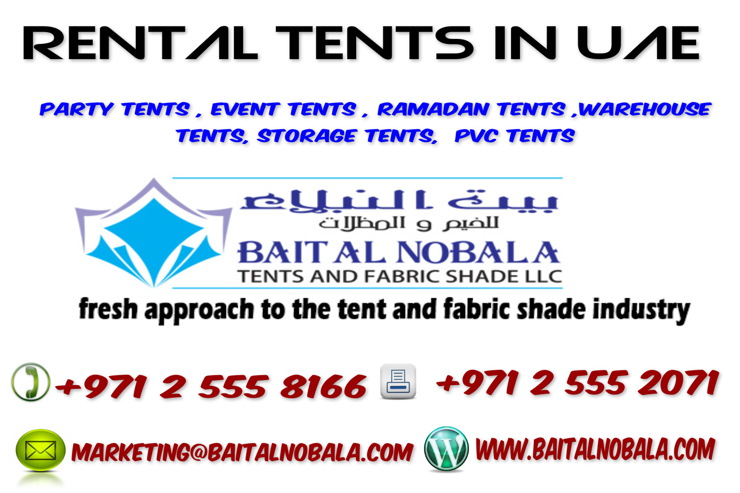 Rental Tents In UAE