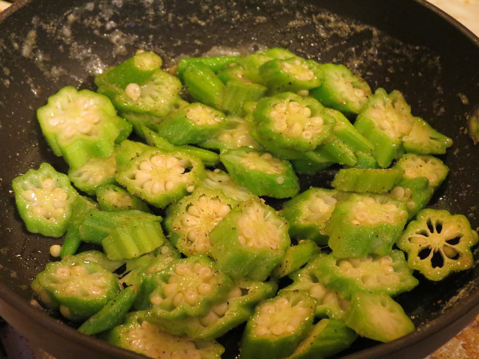 Swine Dining Quick, Easy, and Fantastic Sauteed Okra