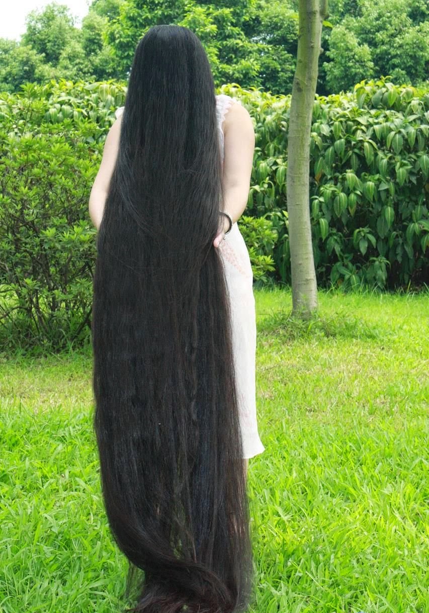 Extreme long hair and black image