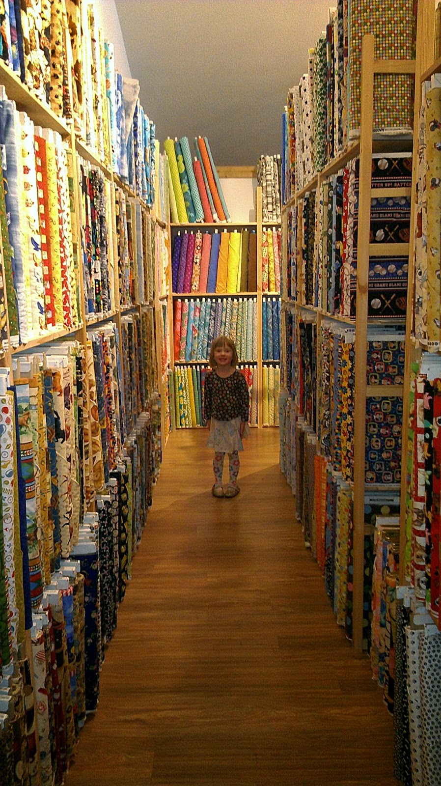 Miles in the Middle Island Quilter...Vashon Island Fabric store