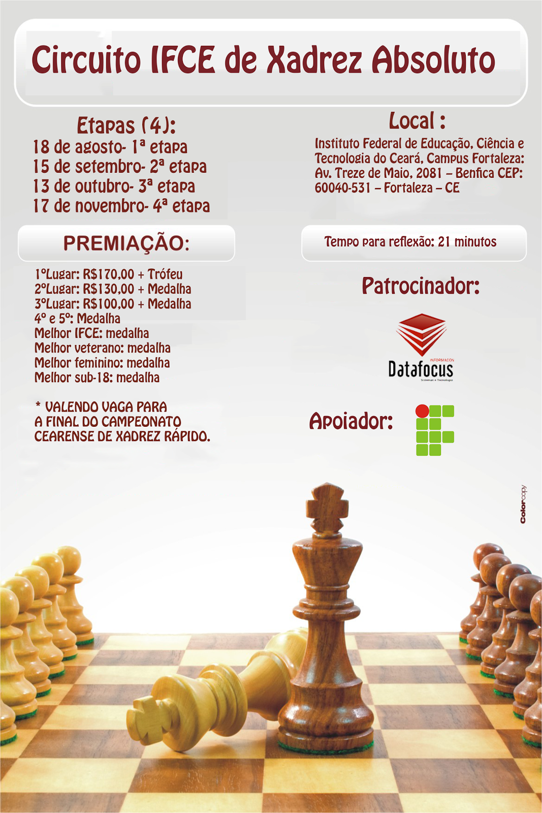 Núcleo Enxadrístico de Macaíba: Final das Olimpíadas de Xadrez 2014