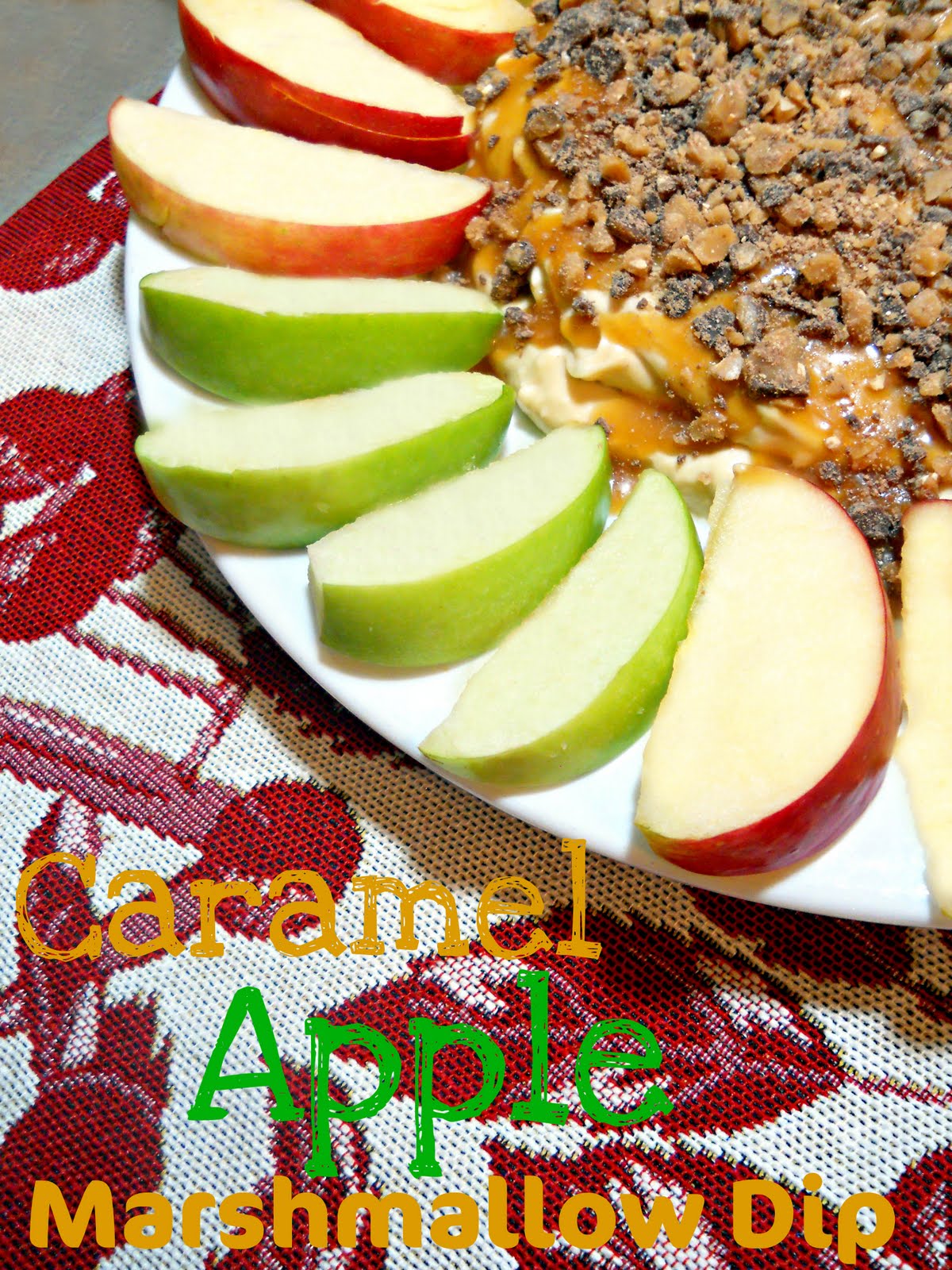 SteakNPotatoesKindaGurl Caramel Apple Marshmallow Dip {Improv Cooking Challenge} + {Week 4 of