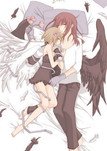cute anime couples sleeping