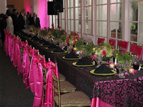 Hair Stylist Pink Black And White Wedding Decorations