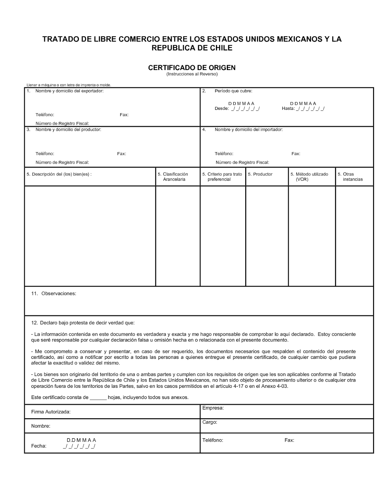 Certificado De Origen Llenado Del | instructivo para el llenado del pedimento new style for Certificado De Origen Llenado Del | instructivo para el llenado del pedimento new style for