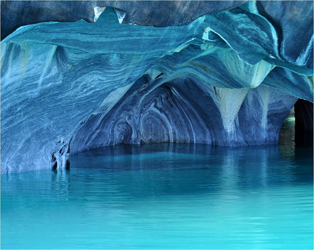 The Marble Cathedral of General Carrera Lake