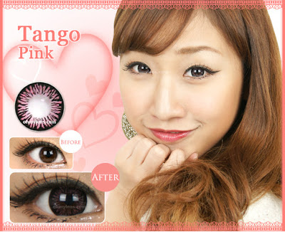 Tango Pink Contact Lenses at ohmylens.com