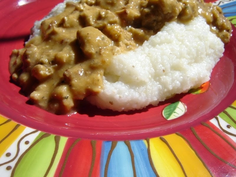 TOFU MOM . . . and gravy! VEGAN MOFO2014 Grits and Gravy
