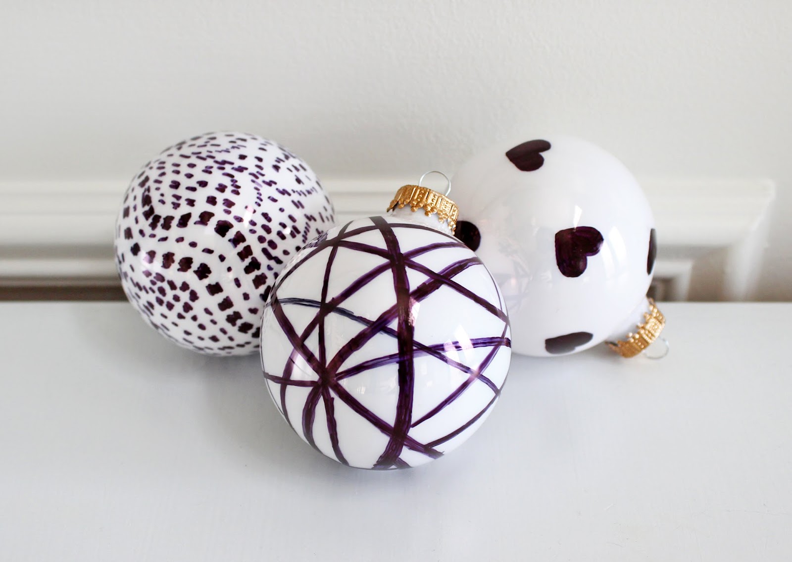 Am Dolce Vita Diy Handpainted Holiday Ball Ornaments