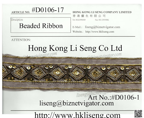 Beaded Ribbon Manufacturer - Hong Kong Li Seng Co Ltd