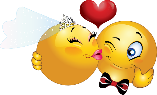 Congratulations to the newlyweds! Just married smileys