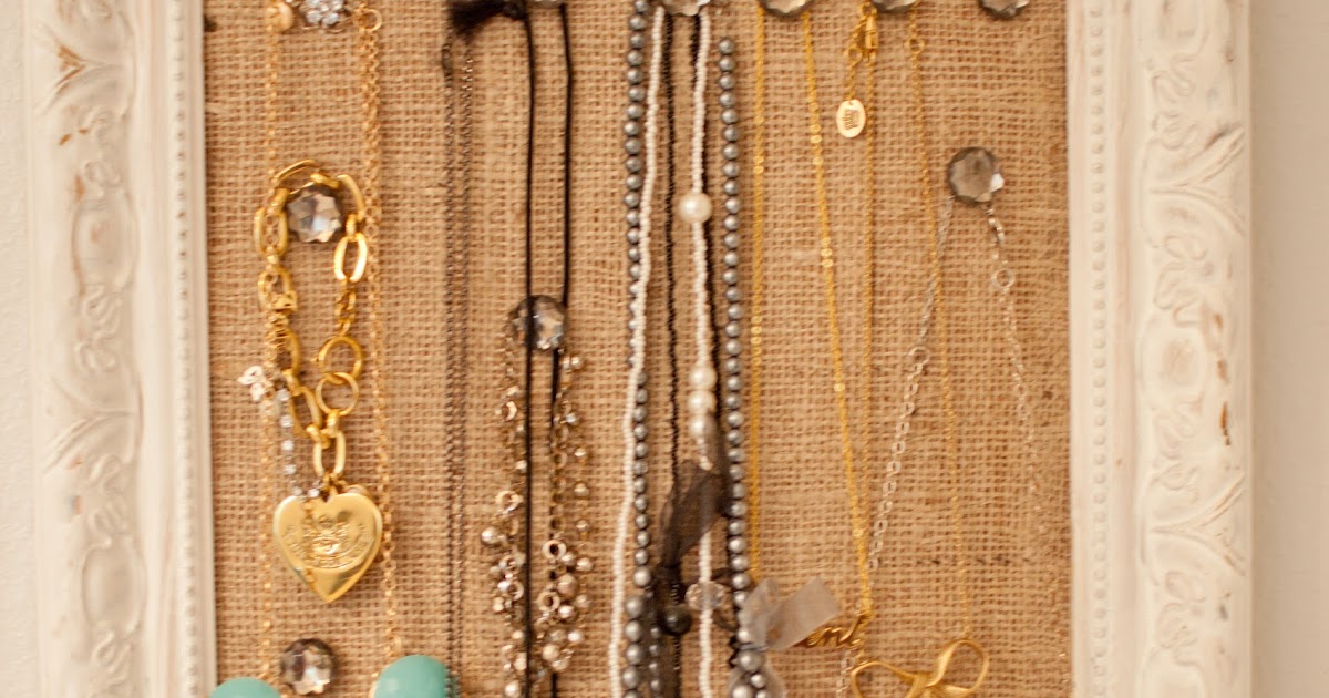 Domestic Fashionista DIY Cork Board Jewelry Frame