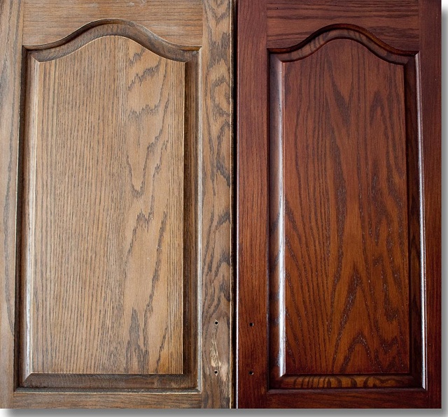 Restaining Cabinets for Kitchen