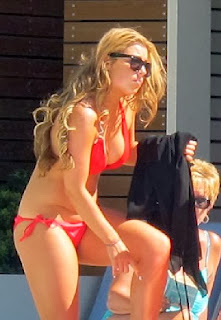 Abigail Clarke Red Bikini Las Vegas