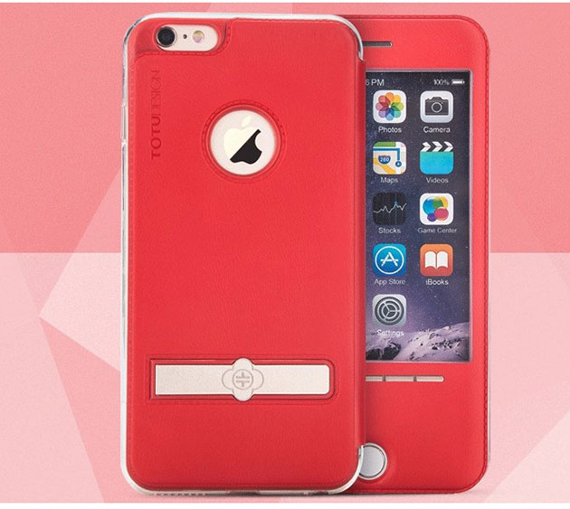 147050 เคสฝาพับ iPhone 6/6s Plus สีแดง
