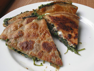 Spinach and Goat Cheese Quesadillas
