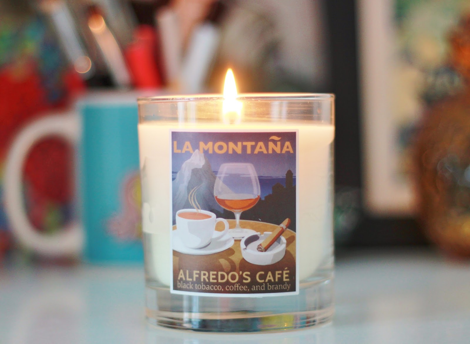 La Montana Alfredo's Cafe scented candle review Tales of a Pale Face