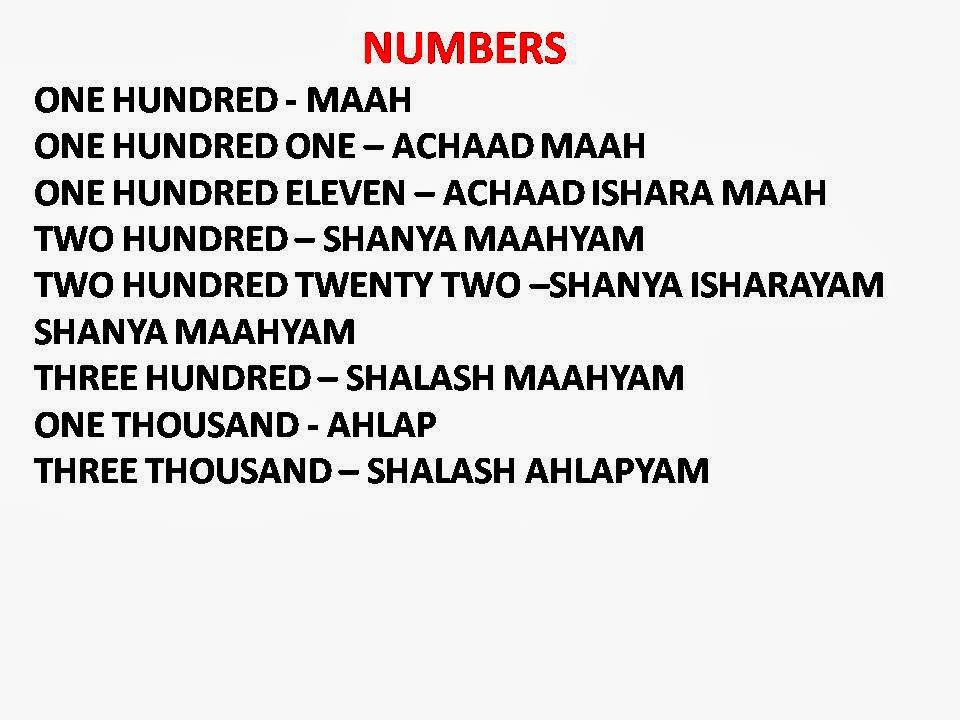 HEBREW NUMBERS 3