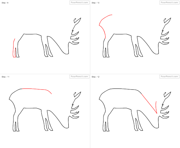 How to draw Deer - slide 1