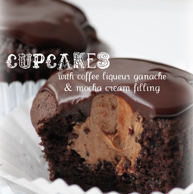 The Blackberry Vine Cupcakes w/Coffee Liqueur Ganache & Mocha Cream Filling