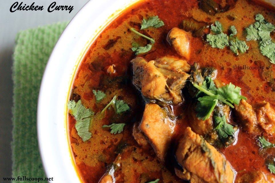 Mom's Chicken Curry ~ Full Scoops - A food blog with easy,simple