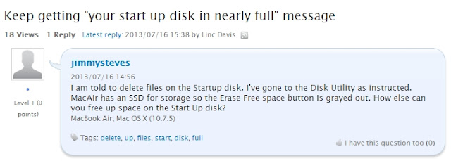 Macで「起動ディスクがほとんどいっぱいです」が出たときの対処法