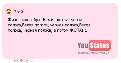 Жизнь чернее черного статусы Жизнь чернее черного статусы