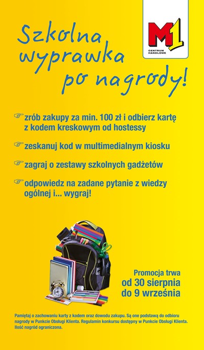 Szkolna wyprawka po nagrody w M1 Częstochowa