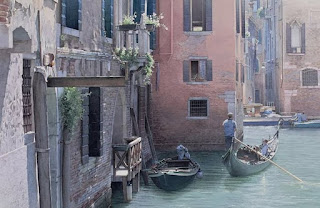 Hiperrealismo Paisajes Venecianos Acuarelas