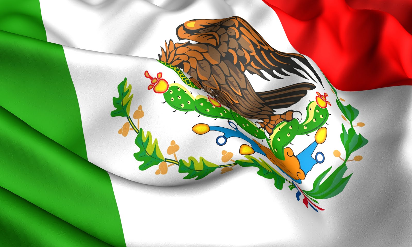 BANCO DE IMÁGENES GRATIS: Ilustración de la Bandera de México - Mexican