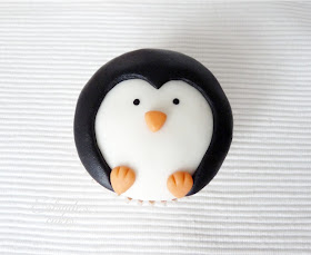 cupcakes de pingüinos con fondant - 02