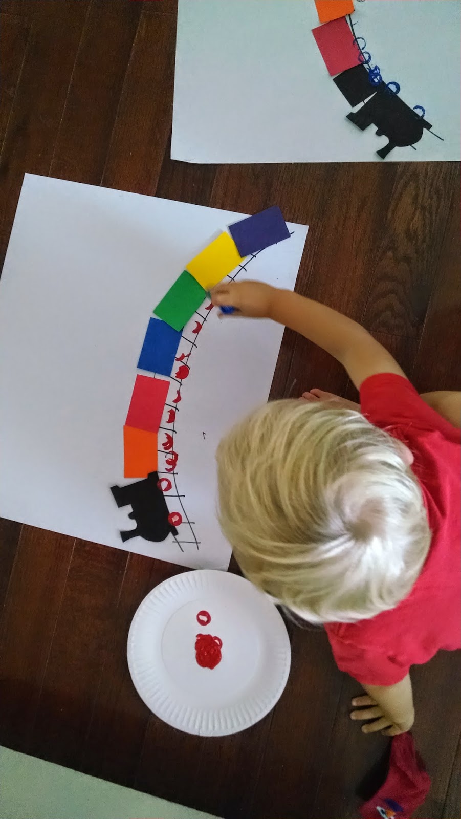 Toddler Approved!: Simple Rainbow Train Craft for Kids