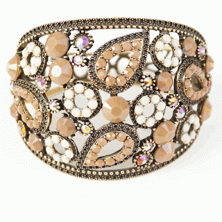 Swarovski Crystal in Filigree Floral Bracelet Swarovski Crystal in Filigree Floral Bracelet