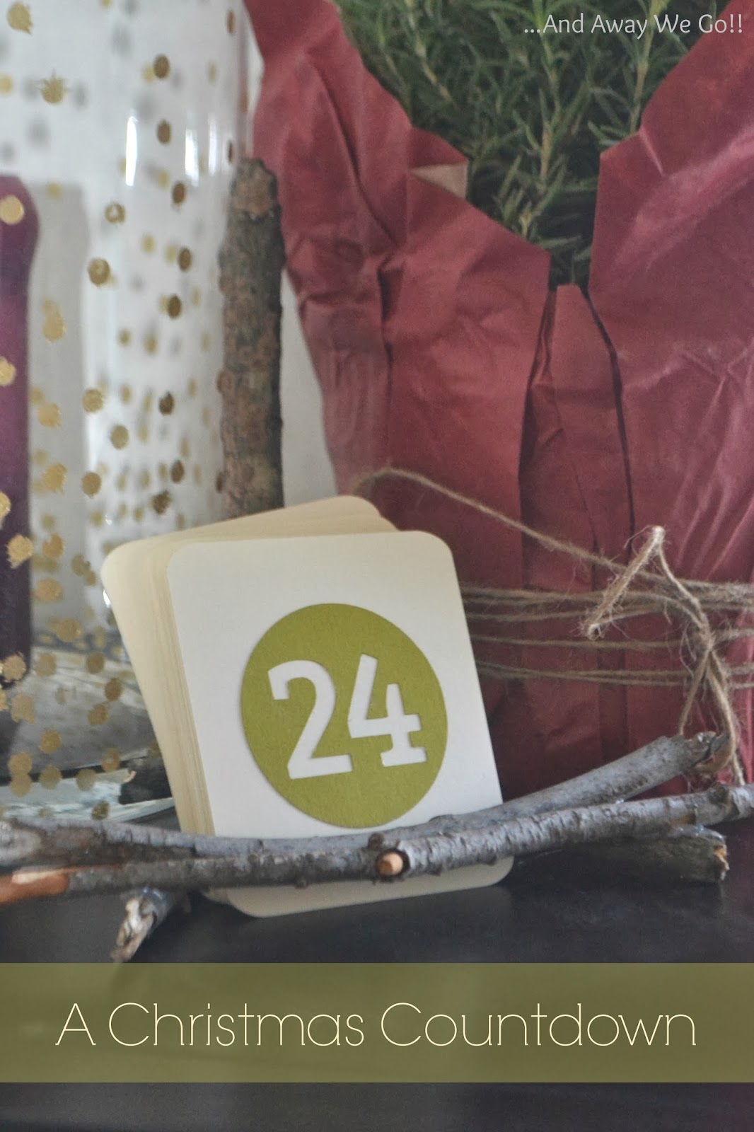 Christmas countdown number cards using and away we go!: A Christmas Countdown…