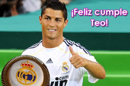 Felicitación de Cristiano Ronaldo a Teo por sus 7 añitos Felicitación de Cristiano Ronaldo a Teo por sus 7 añitos