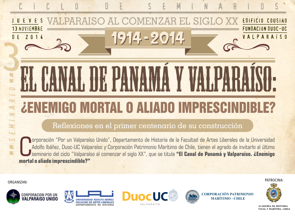 Seminario EL CANAL DE PANAMÁ Y VALPARAÍSO