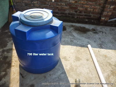 700 liter water tank to be used as Digester Tank