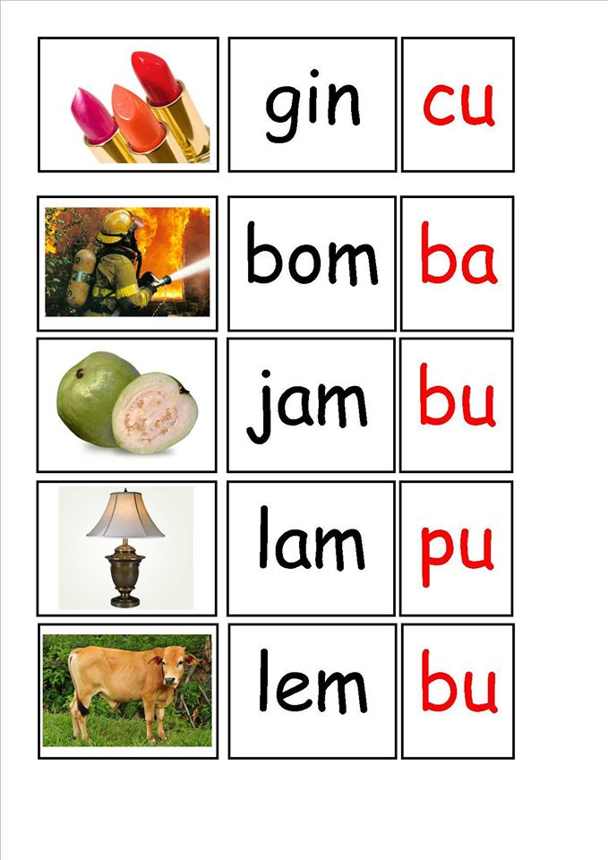 BICARACIKGU: LATIHAN SUKU KATA