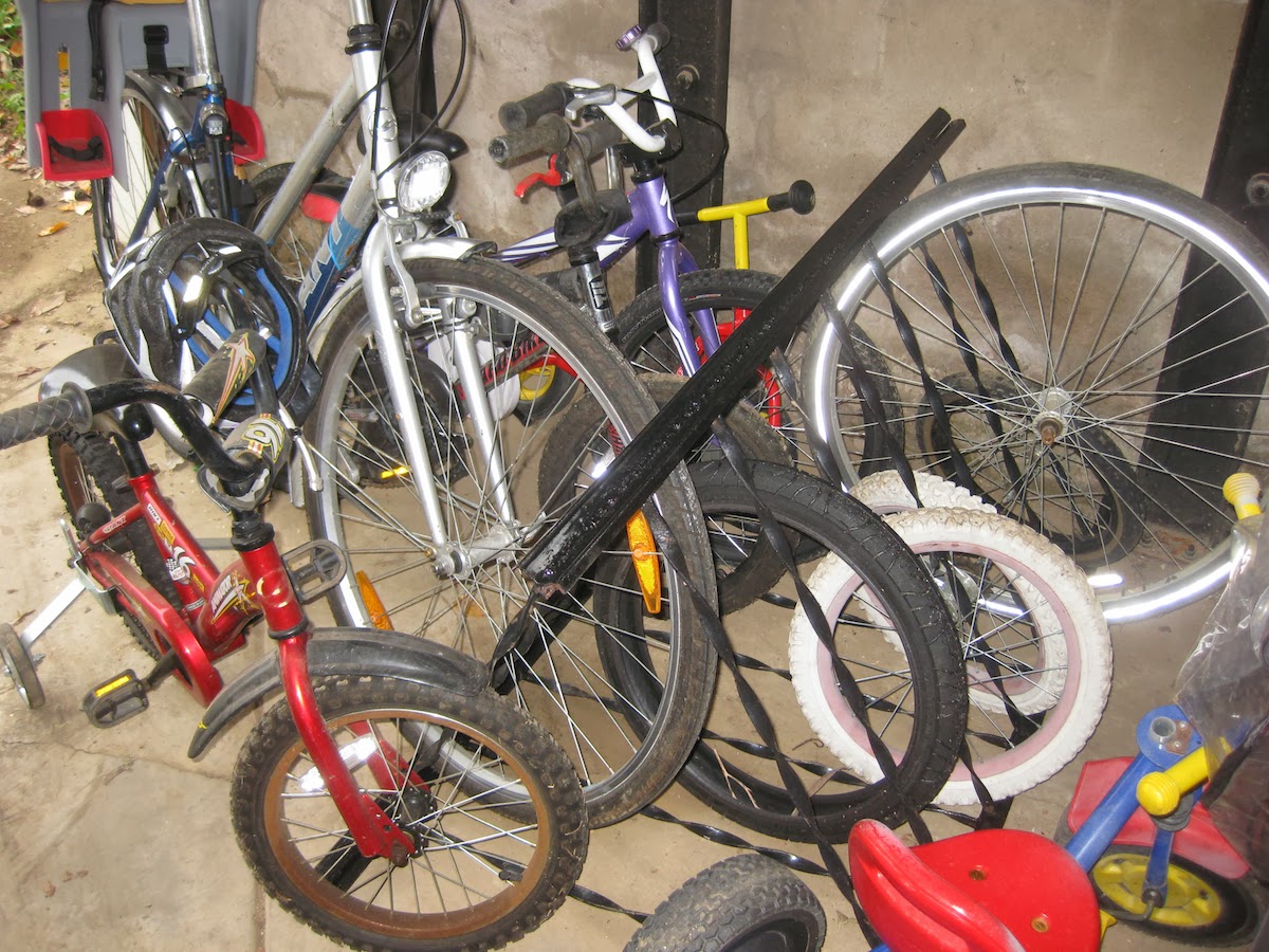 Magic Smoke Bike Rack From Scrap Fence