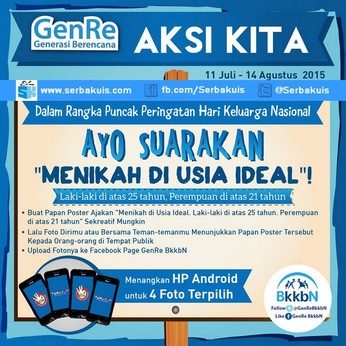 Kontes Poster GenRe Aksi Kita Berhadiah 4 Android Kontes Poster GenRe Aksi Kita Berhadiah 4 Android