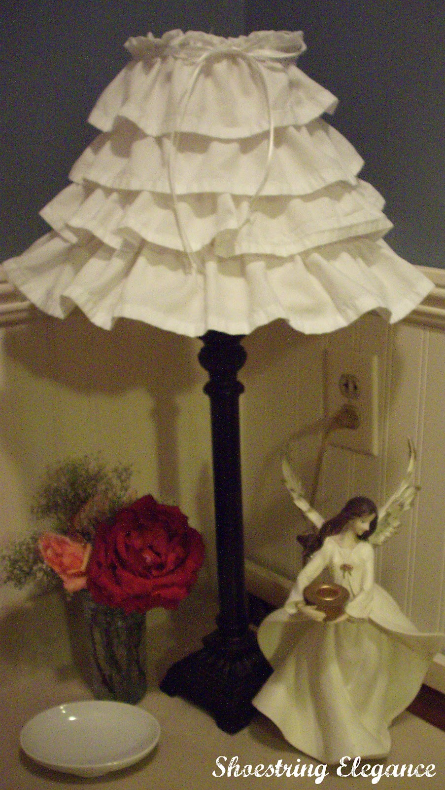 Shoestring Elegance NO COST Lampshade Redo!!