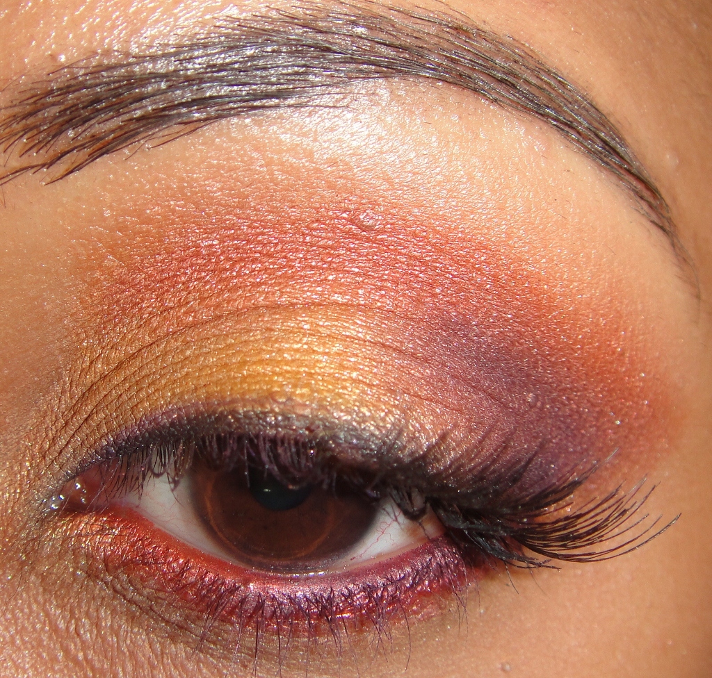 The Made Up Maiden EOTD Two orange eyeshadow looks Sleek Makeup