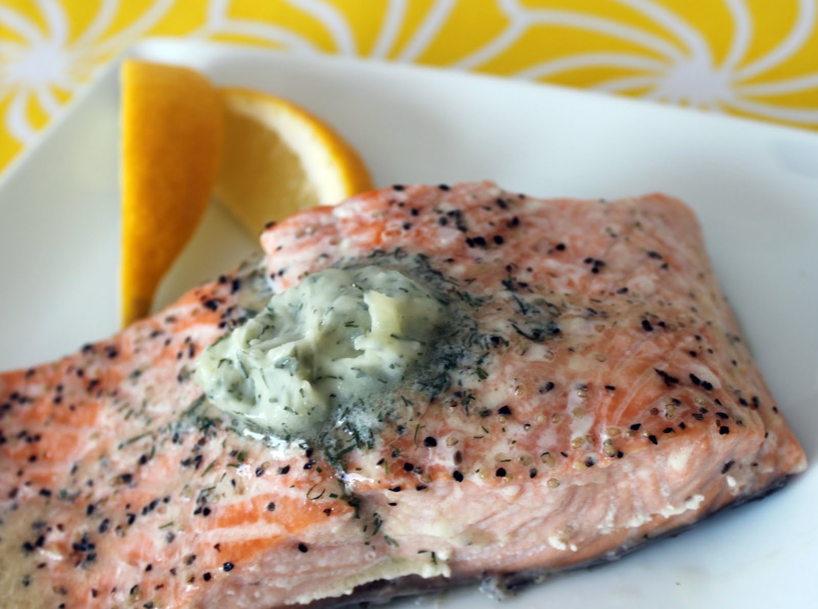 Southern Pink Lemonade Baked Salmon with Lemon Dill Butter