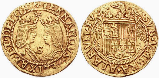 Doblón de los Reyes Católicos período 1497-1504