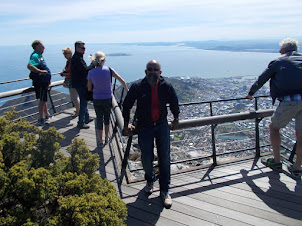 Viewing point of Cape Town from Table Mountain.