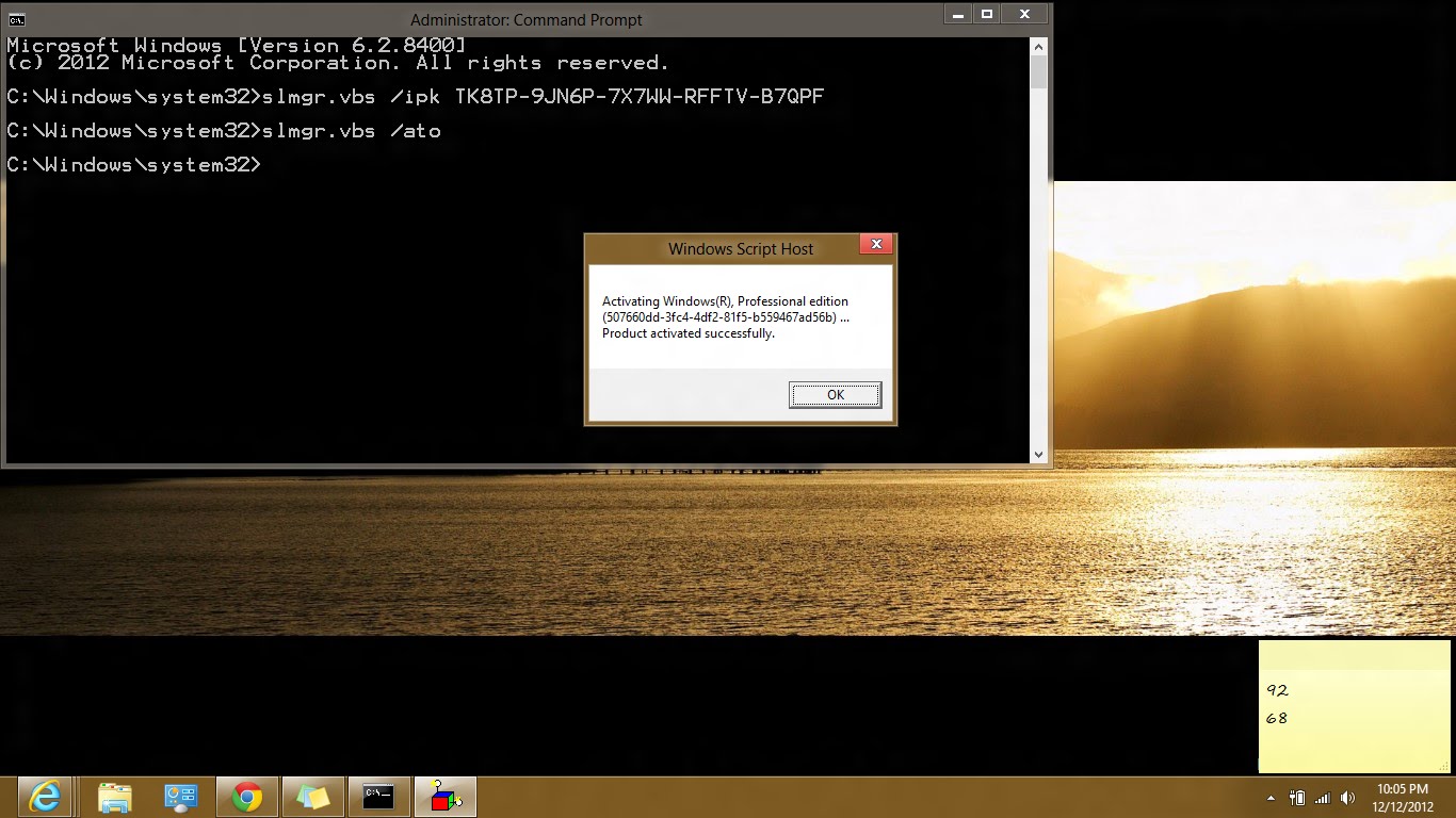 Aktivasi windows 8 release preview build 8400 12